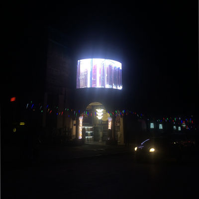 صفحه نمایش منحنی DIP LED در فضای باز با پیکربندی 3 در 1 پیکسل کارخانه شنژن اتیوپی